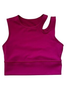 Lululemon Magenta Mastered Motion Cropped Tank Size 6